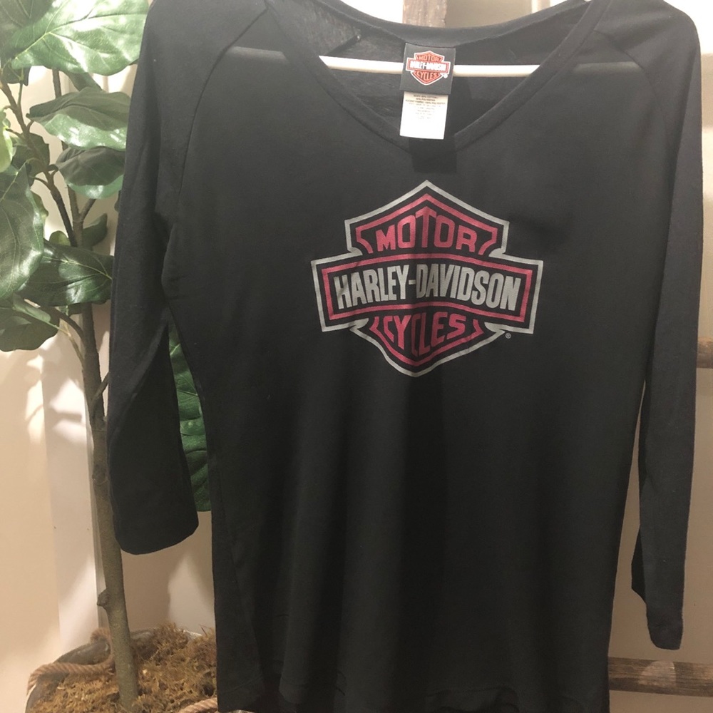 Harley Davidson ladies 3/4 sleeve shirt